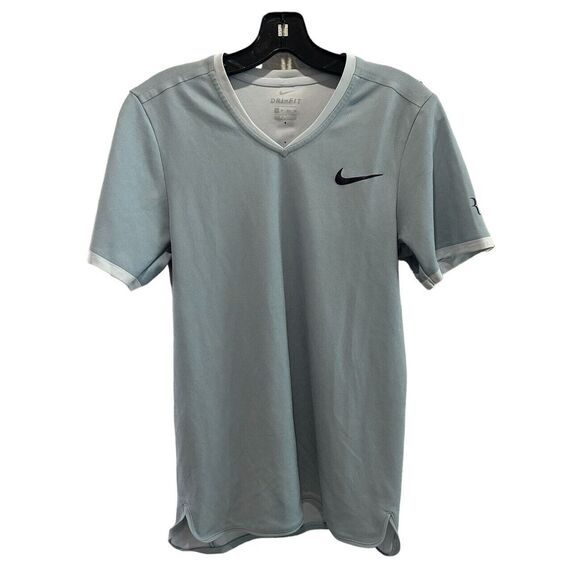 V Neck Nike Rf Tee Nike Mens RF Betterer V Neck Tee Black, Extra